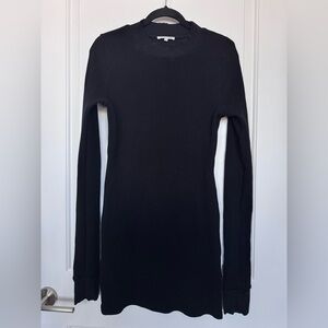 Cotton Citizen Black Waffle Dress